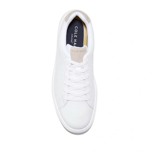 Cole Haan White and Tan Leather Sneakers - Picture 4 of 7